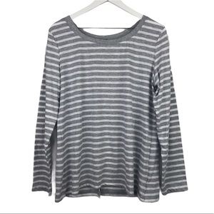 Splendid Cerine Slub Stripe Button Back Top
